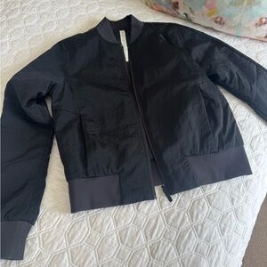 Lululemon Women’s Black Non Stop Bomber Jacket